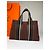 Tote Vintage Hermès Troca Canvas Fine anni '90 Brown / 1, 2, 3, 6 Marrone - vista 13