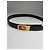 Céline Vintage Celine Carriage Logo Leather Belt Black Gold c. 1980s - view 2