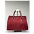 Vintage Givenchy 4G Monogram Jacquard Structured Bag Late 1990s Red Beige