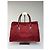 Vintage Givenchy 4G Monogram Jacquard Structured Bag Late 1990s Red Beige - view 2