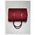 Vintage Givenchy 4G Monogram Jacquard Structured Bag Late 1990s Red Beige - view 4