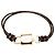 Bracciale Louis Vuitton Monogram LV Padlock Marrone 17