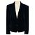 Blazer in velluto blu navy Escada a due bottoni con dettaglio a fiocco