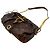 Bolsa de ombro Marni em couro marrom com ferragens douradas - vista 3