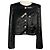 Autre Marque Cinq a Sept Black Sequin Randi Jacket