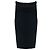 Falda midi Brunello Cucinelli de lana y viscosa gris oscuro