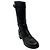 Botas Moto con Cinturón de Piel Negra Prada Negro