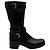Botas Moto con Cinturón de Piel Negra Prada Negro - vista 2