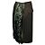 Falda midi plisada mixed media Sacai Charcoal Grey / Green Multi Suiting x Paisley Print Multicolor - vista 3