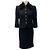 Traje de bouclé negro Michael Kors Collection con cuello de visón desmontable
