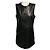 Autre Marque Frame Black ärmelloses Lammlederkleid mit Knopfleiste Schwarz