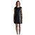 Autre Marque Frame Black ärmelloses Lammlederkleid mit Knopfleiste Schwarz - Ansicht 5
