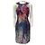 Autre Marque Vestido sin mangas de seda Purple / Teal J. Mendel Púrpura