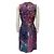 Autre Marque Vestido sin mangas de seda Purple / Teal J. Mendel Púrpura - vista 3