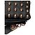 Clutch Thomas Wylde Black Day of the Dead Punk Leather Rose Gold Skull Stud Nero - vista 11