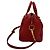 Louis Vuitton Speedy Bandoulière Pelle Empreinte Rossa Rosso - vista 5