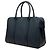 Borsa business Burberry in pelle di vitello blu - vista 2