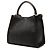 Borsa Satchel Peekaboo X Lite Medium in vitello nero Fendi - vista 2