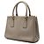 Bolso Prada Mini Saffiano Lux Galleria Double Zip Marrón Castaño - vista 2