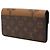 Brown Louis Vuitton Monogram Reverse Giant Sarah Long Wallet - view 2