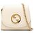 Borsa a tracolla Blondie Gucci Medium in pelle di vitello bianca con catena Bianco