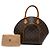 Borsa Louis Vuitton Monogram Ellipse MM Marrone - vista 6
