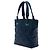 Bolsa Chanel Paris Biarritz Small em lona revestida acolchoada azul - vista 2