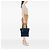 Bolsa Chanel Paris Biarritz Small em lona revestida acolchoada azul - vista 6