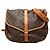 Borsa a tracolla Louis Vuitton Monogram Saumur 35 Marrone