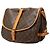 Borsa a tracolla Louis Vuitton Monogram Saumur 35 Marrone - vista 2