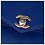 Borsa a tracolla Chanel Small Studded Chevron Calfskin Envelope Double Flap Blu - vista 5