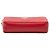 Prada Mini Soft Calf Impunture Diagramme Doppelreißverschluss-Tasche, rot - Ansicht 3