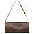 Bolso de mano Louis Vuitton Monogram Papillon Pochette Marrón Castaño