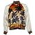 Autre Marque Saint Laurent, Palm tree Bomber Teddy Jacke in Orange Golden
