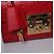 Padlock Gucci, borsa con lucchetto stampata GG in pelle rossa Rosso - vista 10