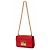 Padlock Gucci, borsa con lucchetto stampata GG in pelle rossa Rosso - vista 5