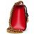Padlock Gucci, borsa con lucchetto stampata GG in pelle rossa Rosso - vista 7