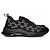 Gucci, sneaker in mesh con applicazioni di strass GG run Nero - vista 4