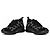 Gucci, sneaker in mesh con applicazioni di strass GG run Nero - vista 6