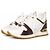 Louis Vuitton, sneaker Run away in pelle e canvas Marrone Bianco D'oro
