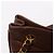 Borsa a tracolla Chanel Coco Mark in pelle caviar marrone - vista 11