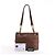 Borsa a tracolla Chanel Coco Mark in pelle caviar marrone - vista 14