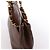 Borsa a tracolla Chanel Coco Mark in pelle caviar marrone - vista 5