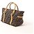 Borsa FENDI in tela Zucca e pelle marrone - vista 2