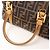 Borsa FENDI in tela Zucca e pelle marrone - vista 9