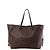 Borsa a tracolla Louis Vuitton Neverfull GM Damier Ebene in marrone N51106 Rosso