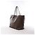 Borsa a tracolla Louis Vuitton Neverfull GM Damier Ebene in marrone N51106 Rosso - vista 2