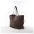 Borsa a tracolla Louis Vuitton Neverfull GM Damier Ebene in marrone N51106 Rosso - vista 3