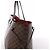 Borsa a tracolla Louis Vuitton Neverfull GM Damier Ebene in marrone N51106 Rosso - vista 5