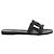Sandali Hermès Aloha Chaîne d'Ancre in gomma nera ME201157Z, Taglia EU 37
